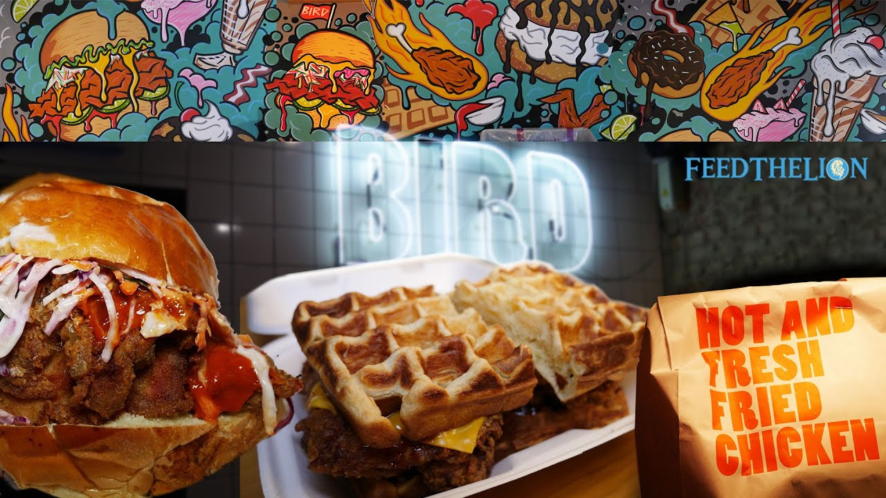🐔 BIRD, fried chicken 🍗 & waffle restaurant in London, Camden YouTube