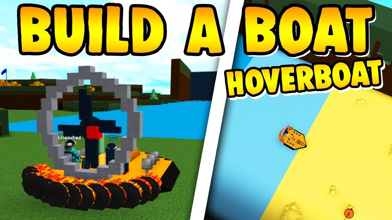 Build a Boat HOVERBOAT TRICK (Float over the rocks!!!)