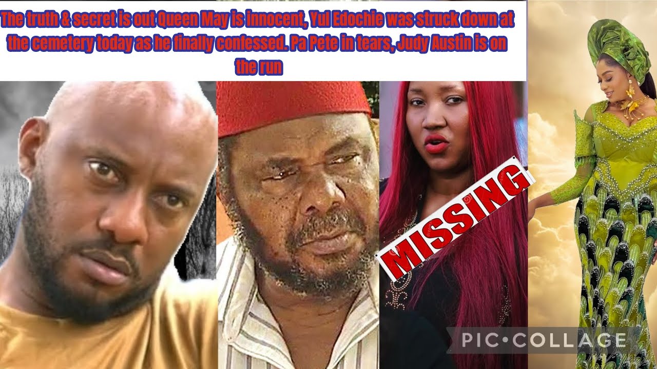 The truth & secret is out Queen May is innocent, Yul Edochie was struck down at the cemetery today 