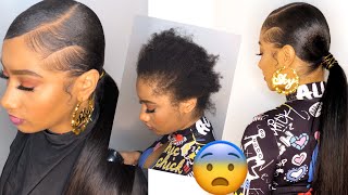 SLEEK PONYTAIL ON SHORT HAIR