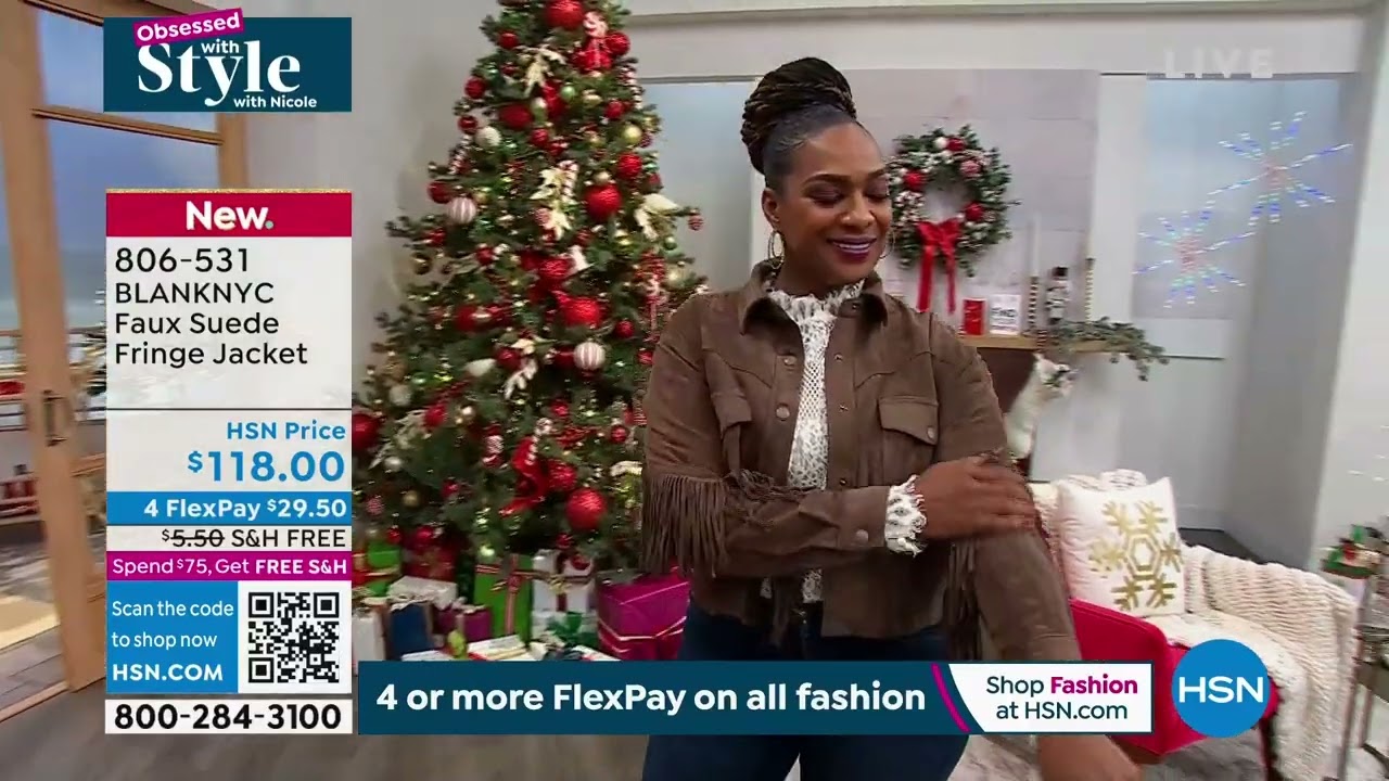 BLANKNYC Faux Suede Fringe Jacket