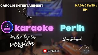 Perih  Elvy Sukaesih  Karaoke   Nada Cewek Em  Koplo Bajidor Version