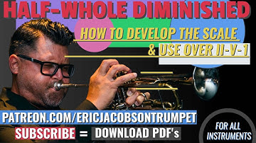 Jazz Licks using the Half whole Diminished scale