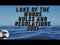 Lake of the Woods Fishing Regulations 2021