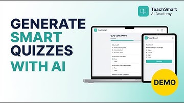 How to Generate Smart Quizzes with AI | TeachSmart AI Academy Demo