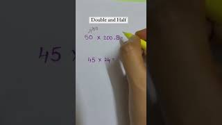 Double & Half Method for Multiplication 😱 #shorts #maths