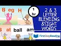 A E I O U / Two & Three Letter Blending & Sight Words, Kindergarten Read Phonics  @FirstStepReading