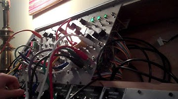 Quad VCA demonstration DIY modular synthesizer