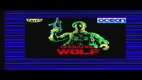 Operation Wolf - Zx Spectrum +2 (Full Cassette Tape Loading & Gameplay)