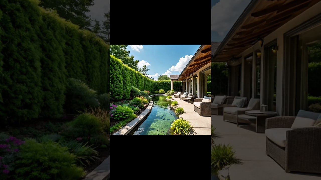 A backyard where calm feels at home. 