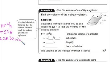Acc Geometry 12.4 Volume of Prisms and Cylinders