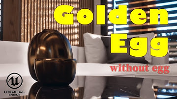 Interior Golden Egg - Unreal Engine 5.2 / Path Tracing / DaVinci Resolve