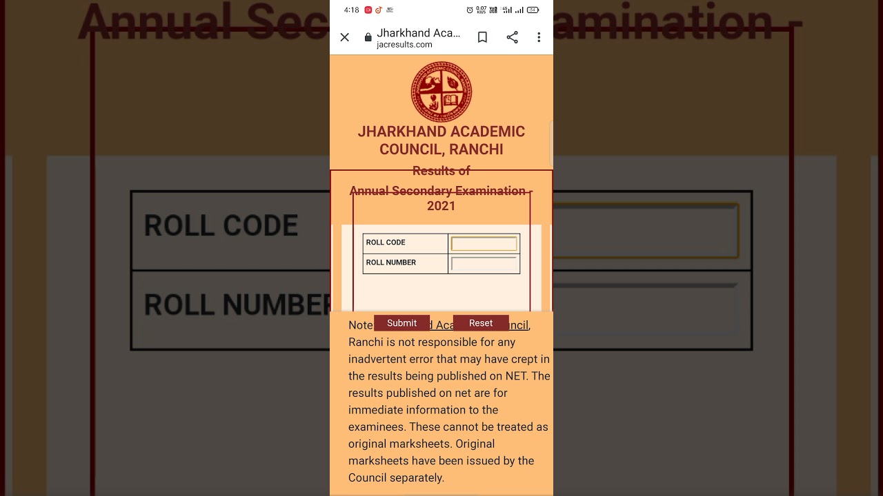 Jac Board Results 2021 || Jac Board Class 10th Ka Results Check Kaise Kare