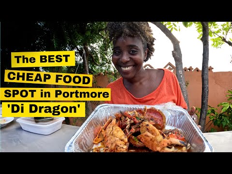 The BEST CHEAP FOOD SPOT in Portmore Jamaica | Di Dragon | Jamaica Vlog