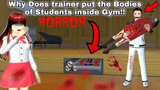 Horror Secret!! What Does Coach Do With Students inside GYM at Midnight? in SAKURA SCHOOL SIMULATOR