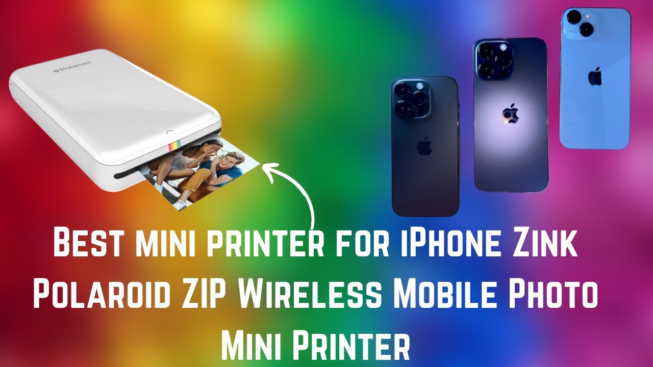 Polaroid ZIP Wireless Mobile Photo Mini Printer | Travel Printing