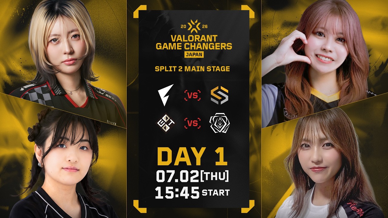 VALORANT Game Changers Japan 2026 Split 2 Main Stage Day 1