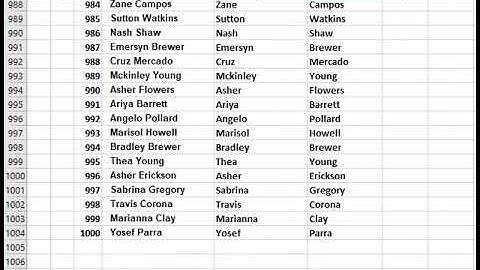 Excel - Flash Fill (CTRL E)