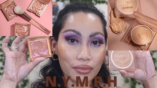 N.Y.M.P.H  or Huda Beauty&#39;s Glaze Skin Glowing Perfector and Glow Blush