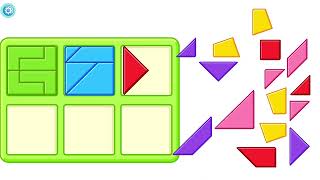 Complete the Colorful Square Puzzle – Toddler Learning Game screenshot 5