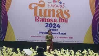 Pupuh Maskumambang Lomba Tunas Basa Ibu (FTBI) Tingkat Provinsi Jawa Barat Tahun 2024 Garut
