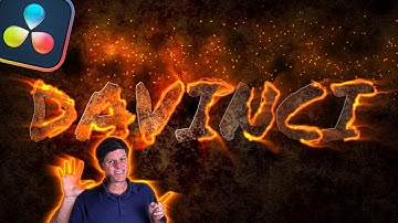 Epic FIRE Outline Text in DaVinci Resolve Fusion! (Inspired by KGF Chapter 2)