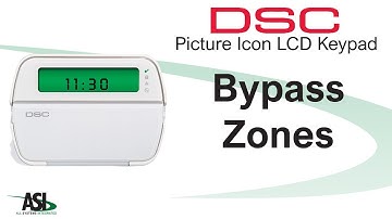 Bypass zones on a DSC Fixed Keypad