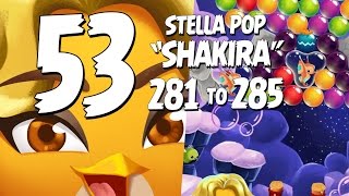 Shakira Angry Birds Stella Pop Part 53 - Levels 281 To 285 - Cloudy Peaks Shakira Bird Update