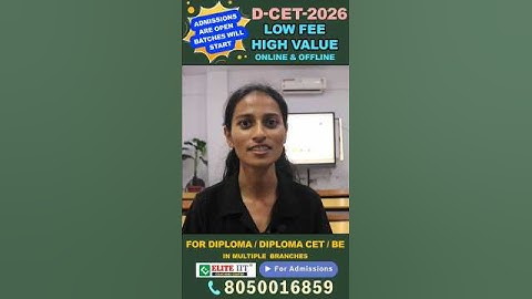 DCET demo class for diploma students #dcet #diplomacetexam #education #technical #coachingclasses