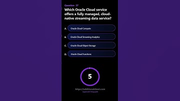 Which Oracle Cloud service offers a fully managed cloud native streaming data service