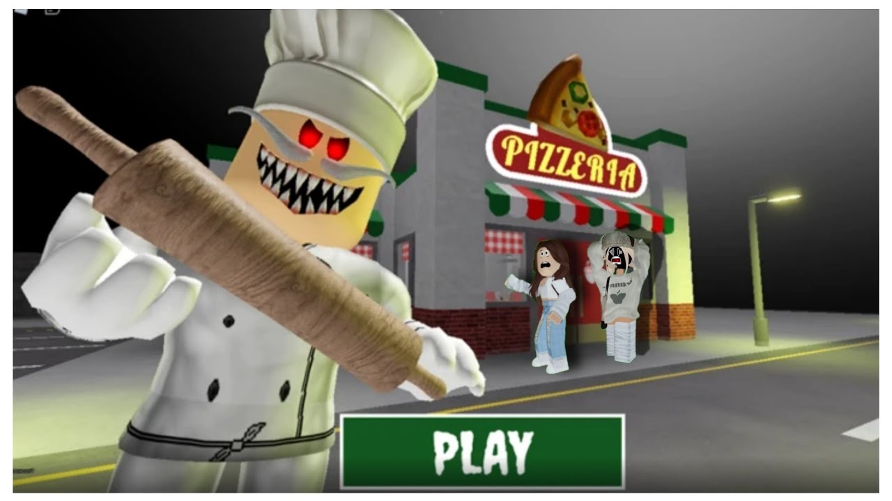 Fugimos da Pizzaria MAIS MALUCA do Roblox… e quase viramos recheio 😂🍕