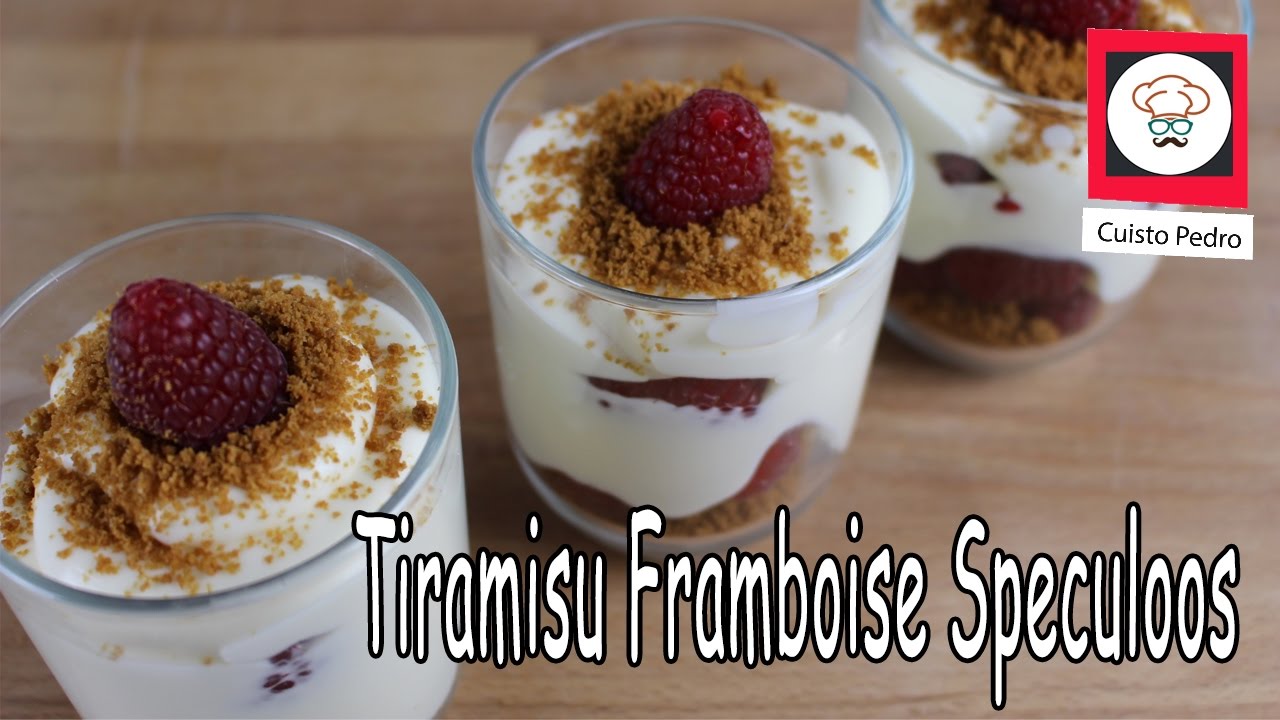 Tiramisu framboise speculoos recette Thermomix TM5 YouTube