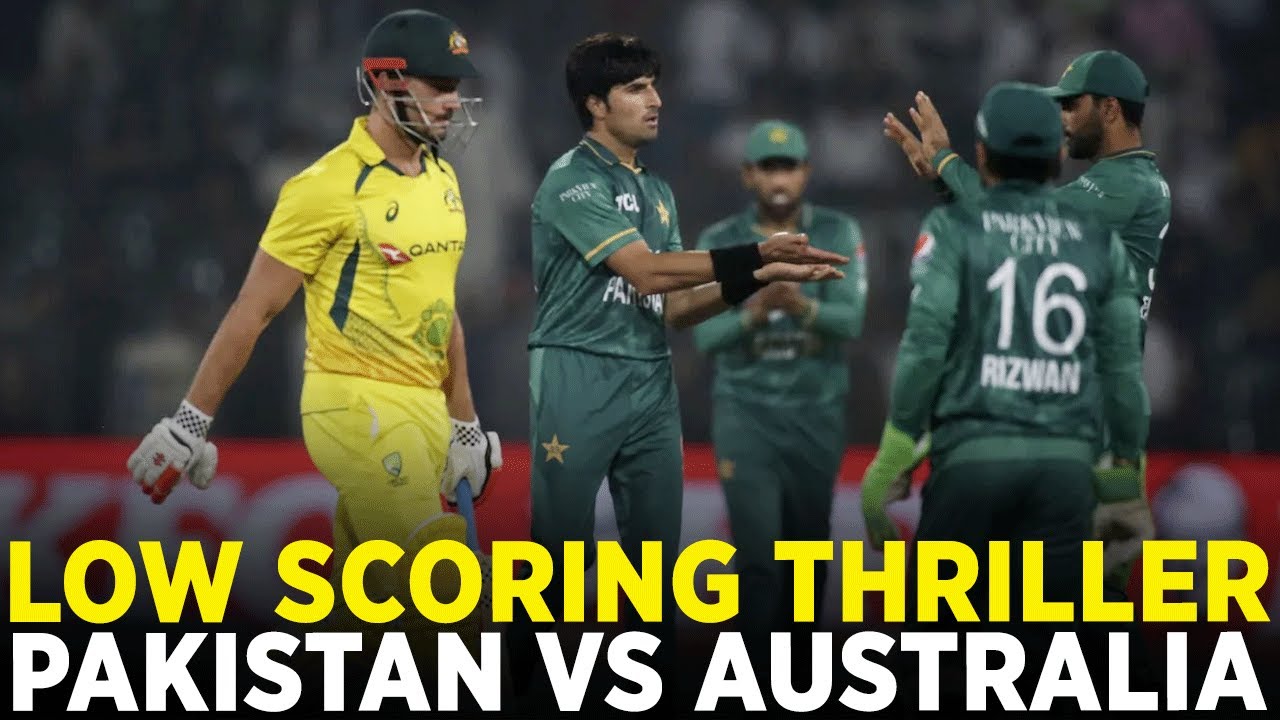Low Scoring and High Voltage Thrilling Match Pakistan vs Australia T20I PCB MM2A