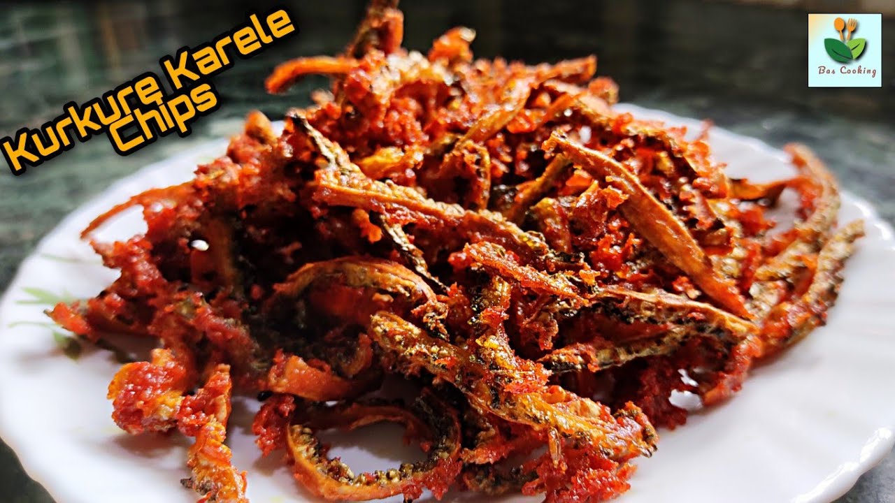 Kurkure Karele Chips How to make crispy Karele chips Karela recipe