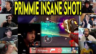 Valorant Streamers React To FS Primmie UNREAL SHOT On RRQ Xan In VCT screenshot 5