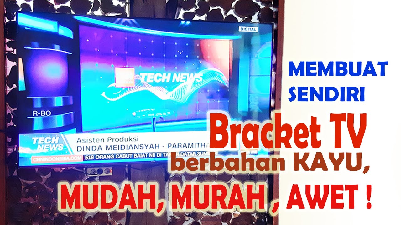 Cara Membuat Bracket TV ǁ Bracket TV dari Kayu ǁ Bracket TV Murah
