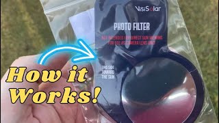 VisiSolar Photo Filter for Viewing Solar Eclipse With Your iPhone or Android