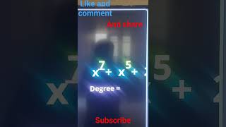 what is degree of a polynomial ? |class 9th and 10th maths | Algebra made easy