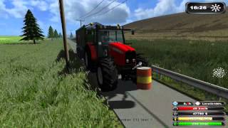 Massey Ferguson 7480 Collecting Maize 2012 Farming Simulator 2011
