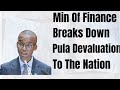 Gaolathe Explains Pula Devaluation A Move To Protect Botswana S Economy Gaolathe Explains Pula Devaluation A Move To Protect Botswana S Economy