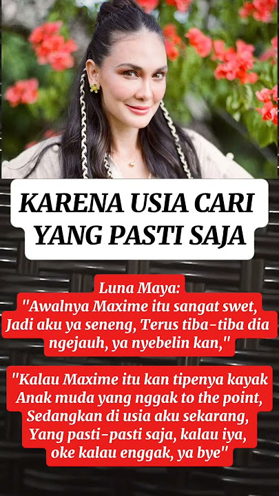 Usia 40 tahun Luna Maya tetap cantik banget.. 🥰🥰 #maximebouttier #lunamaya #artist #artis