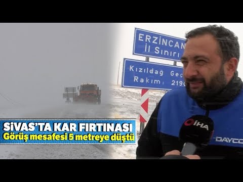 Sivas’ta Kar Fırtınası