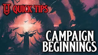 Starting a D&D/RPG Campaign: Quick Tips