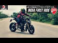 India Exclusive 2021 Ducati Streetfighter V4S First Ride Review Matte Black Motovlog