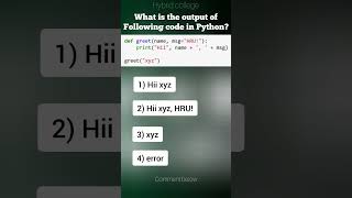 Python Question Day 39 #shorts #short #python