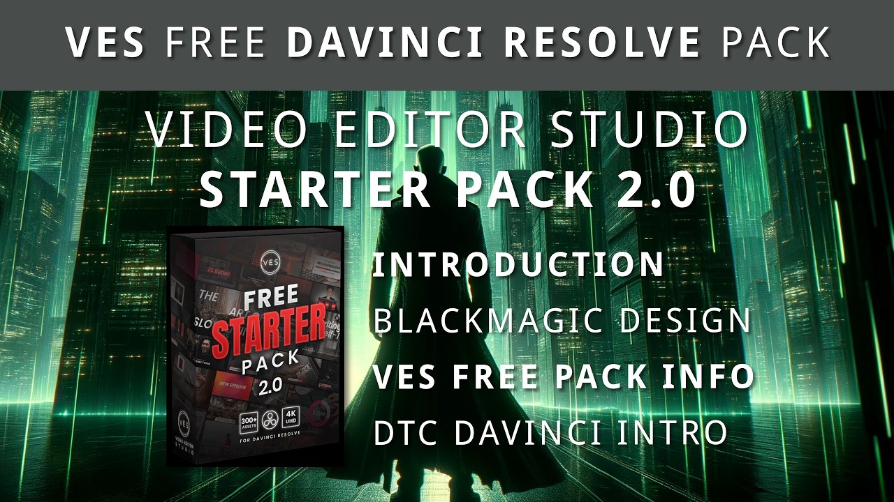 DAVINCI RESOLVE - FREE VES Starter Pack 2.0 & DTC 2026 Intro Demo