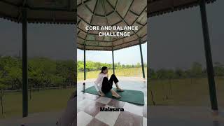 Core and balance challenge #youtubeshorts #yoga #challenge #youtube #fitness #yogalife #corefitness