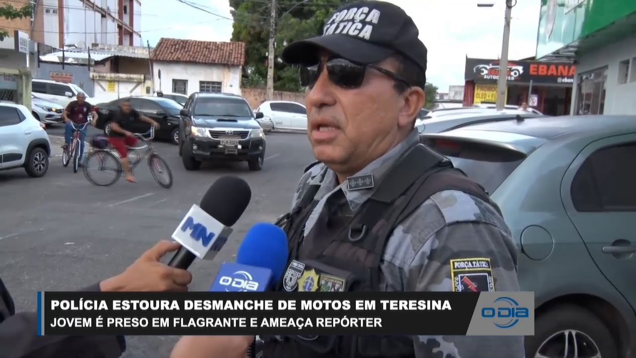 Jovem preso em desmanche de motos ameaça repórter 24 05 2023