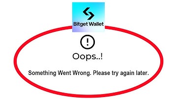 ✅How to Fix Bitget Wallet App Oops something Went Wrong Error on Android ✅