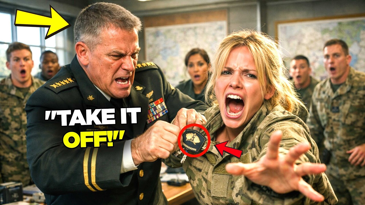 Генерал сорвал значок с её мундира и замолчал, прочитав написанное на нём.